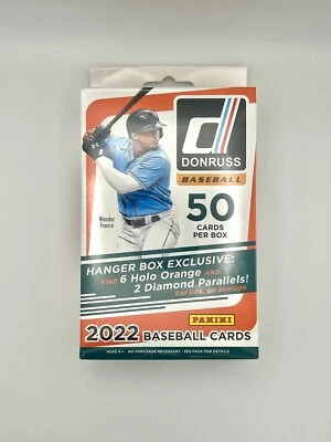 Caja colgante sellada de fábrica de béisbol Panini 2022 Donruss MLB - 50 tarjetas Foto 1 de 2