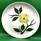 9.5" Floral Dinner Plate - no maker mark - Hand Painted Dinnerware USA (P117)