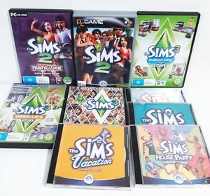 9x THE SIMS DELUXE EDITION SIMS 2 SIMS 3 PC GAME Inc. Expansion Packs LIKE NEW - Picture 1 of 12
