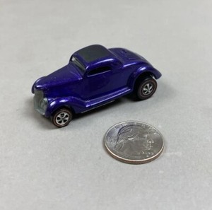 Vintage RedLine Hot Wheels CLASSIC '36 FORD COUPE 1968 USA Purple w/Blk Inter.