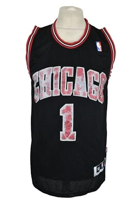 NBA Chicago Bulls Jersey T-Shirt size M Mens #1 D.ROSE Vintage Outdoors - Image 1 of 4