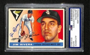 Jim Rivera Signed/Auto 1955 Topps Card #58 Chicago White Sox PSA/DNA 195369 - Picture 1 of 2