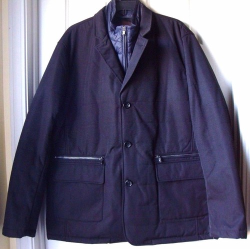 Giacca a vento uomo Michael Kors cappotto sportivo nero taglia XL prezzo al dettaglio consigliato $295