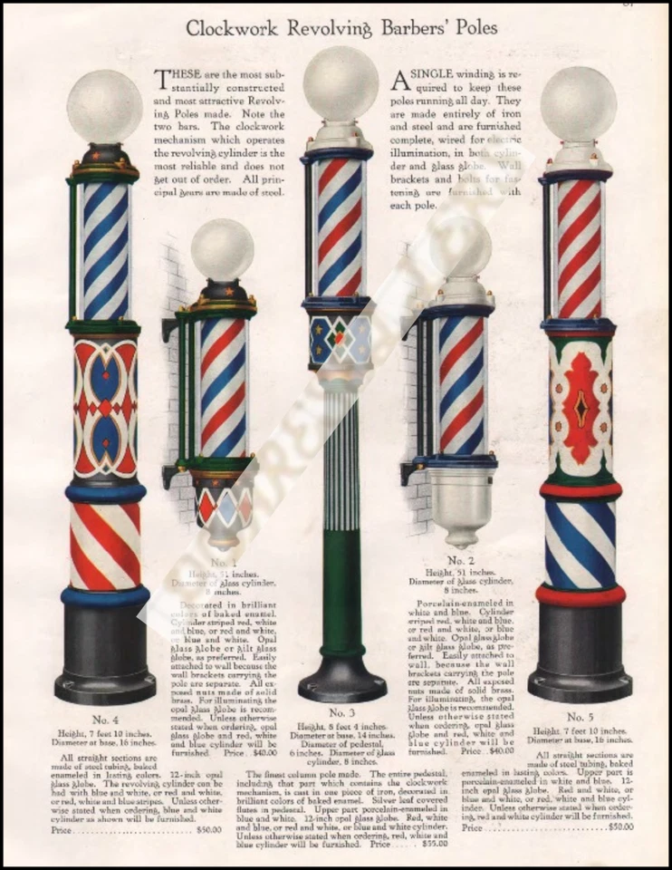 Vintage Dickson Barber Magazine Advertisement Catalog Photographic Print 8.5x11" - Image 1 of 1