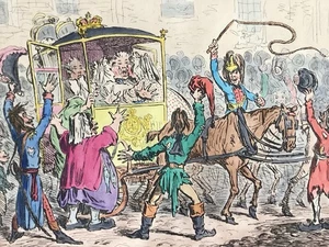 James Gillray Original Etching ‘Glorious reception Of The Ambassador’ Bohn 1852 - Picture 1 of 4