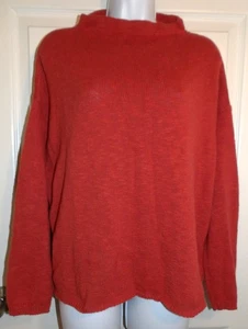 NWOT Rust Long Sleeve AVALIN High Neck Pullover - One Size - Picture 1 of 2