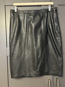 Fenn Wright Manson Ladies Genuine 100% Leather Skirt Size 16 Good Condition 37 - Picture 1 of 7