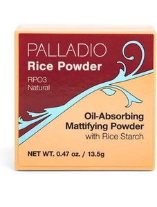 Palladio Rice Powder, RPO3 Natural, Loose Setting Powder, Absorbs Oil, (Sealed) - Picture 1 of 24