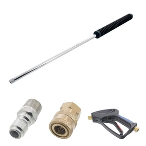 Kit de pistola lavadora a presión Deluxe 4000 PSI 10,5 GPM 300 °F y 28 pulgadas Varita - Imagen 1 de 8