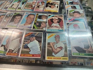 50 different 1966 Topps Baseball cards with Uecker, Flood, Matty Alou , Pepitone - Picture 1 of 6