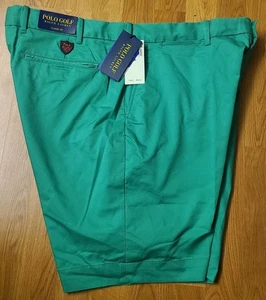 $ 98,50 Polo Golf Ralph Lauren Herren Größe 38 klassische Passform grüne Shorts neu mit Etikett - Bild 1 von 2
