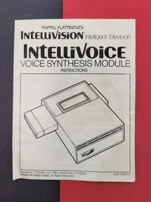 Intellivision Intellivoice Voice Synthesis Module INSTRUCTION MANUAL Replacement - Image 1 of 2