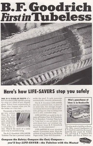 1955 B F Goodrich: Tubeless Vintage Print Ad - Picture 1 of 1