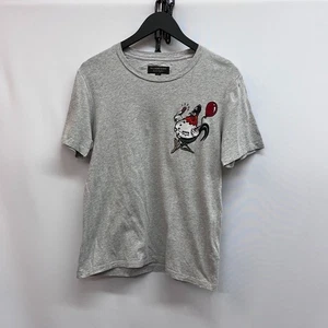 Burberry Grey Rooster Police Embroidered T Shirt Size XS - Picture 1 of 8