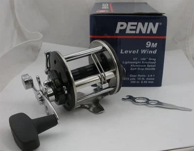 Penn 1152028 9M Mulinetto Levelwind Per Trolling, Casting E Pesca A Fondo - Immagine 1 di 4