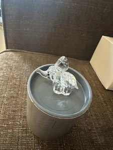 Swarovski Kristall Elefant mit mattiertem Schwanz Figur #7640NR04 0 in Box - Bild 1 von 5