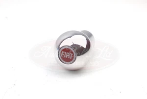 Classic Fiat 500 126 124 600 850 Fiat Logo Gear Knob Brushed Aluminium - Picture 1 of 2