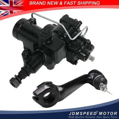 4 Bolt Power Steering Box + Drop Arm Kit Fit Land Rover Defender Discovery 1 RHD - Image 1 of 4