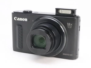 Canon PowerShot SX610 HS schwarz 18x Zoom kompakte Digitalkamera Japan gebraucht - Bild 1 von 5