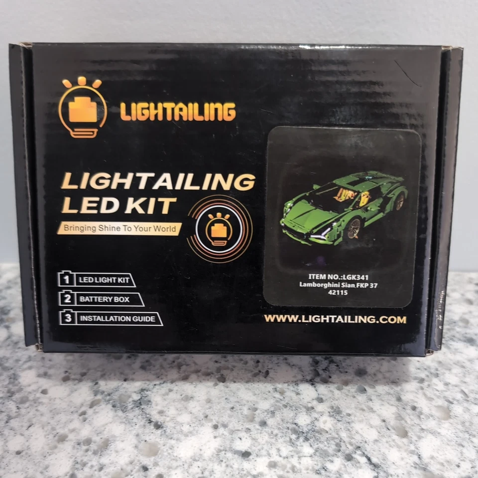Kit LED Lightail LGK341 para Lego Set 42115 Lamborghini Sian FKP 37 Nuevo Foto 1 de 4