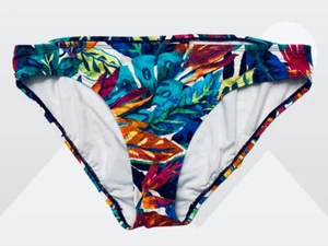 Lauren Ralph Lauren Women's Multi-Colored Tropical Theme Bikini Bottoms Size 12 - Picture 1 of 5