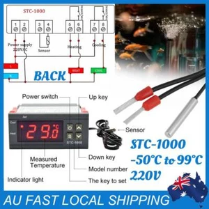 STC-1000 110-220V Temperature Controller Control Thermostat Switch w/ Sensor AU - Picture 1 of 16