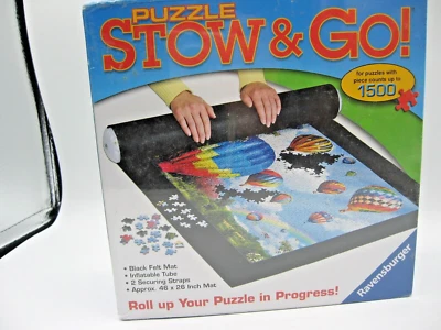 Ravensburger Puzzle Stow And Go Mat (1500pc Puzzle) Travel 46x26" mat New Sealed - Image 1 of 4