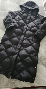 Jaeger Feather & Down Padded/Quilted Hooded Puffer Coat - Size 10 - Picture 1 of 17