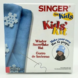 Kit de costura Singer para niños haz tu propio sombrero de copo de nieve de invierno nuevo sellado - Imagen 1 de 7