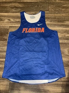 Nike Florida ärmelloses Trikot Herren Large blau weiß #JJ - Bild 1 von 2
