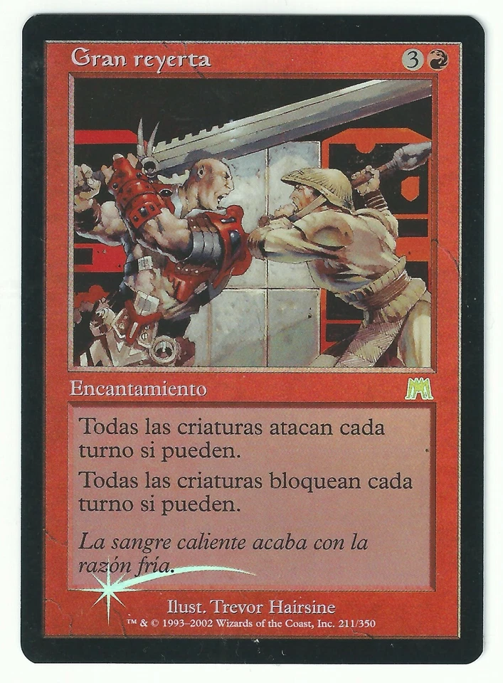 FOIL  Grand Melee / Gran reyerta  - ONSLAUGHT -  spanish  (near-mint -)  *Rare* - Bild 1 von 1