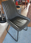 Black Faux Leather Padded Dining Chair Reduced - Collection Only From Warminster
