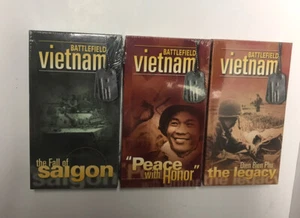 Battlefield Vietnam 3 VHS Video Tapes Time Life  Vietnam War - New Sealed - Picture 1 of 4