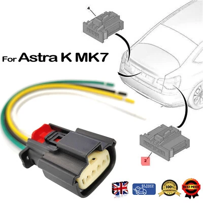 Rear Tail Light Lamp 4Pin Connector Loom Plug for Vauxhall Astra K Mk7 2015-2021 - Image 1 of 4