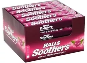 HALLS Soothers Blackcurrant Flavour 20 x 45g Full Box - Picture 1 of 1
