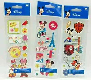 Disney Mickey Mouse Minnie Mouse Pegatinas Dimensionales Álbum de Recortes 3D Artesanías Set 1 - Imagen 1 de 2
