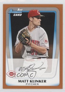 2011 Bowman Prospects Orange /250 Matt Klinker #BP77