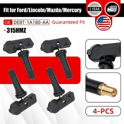 Sensor de pressão dos pneus VEHITO TPMS 4PC para Ford C-MAX 2012-2018 DE8T-1A180AA - Imagem 1 de 4