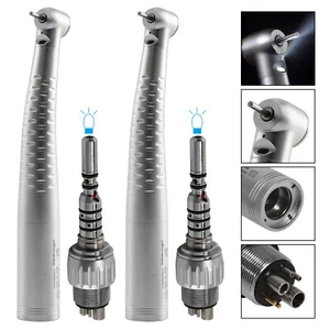 2 Turbina Dental LED Fiber Optic Handpiece 6 Hole Acople For Multiflex Coupler - Imagen 1 de 11