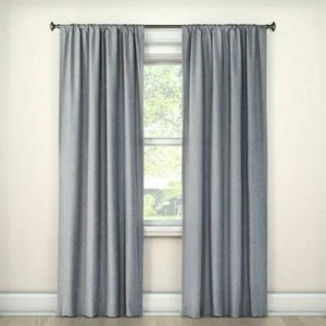 Room Essentials Room-Darkening Curtain Gray 42" x 84" One Panel Rod Pocket - Picture 1 of 4
