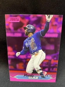 2024 Topps Stadium Club Pink Parallel Yandy Diaz 296 - Picture 1 of 2