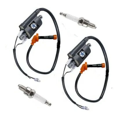 2x BOBINA DE ENCENDIDO + Bujía PARA Kawasaki Eliminator 250HS EL250 1991-1994 Foto 1 de 4