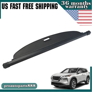 For 2021-2024 Nissan Rogue Cargo Cover Retractable Trunk Cover AntiTheft Shade - Picture 1 of 8