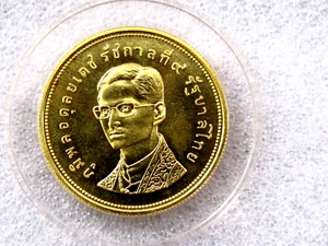 1974 Thailand Rama IX Gold coin 5000 Baht Mintage 623 RARE UNC - Picture 1 of 9