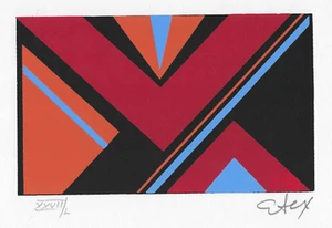 Serigrafía geométrica moderna MCM de Etex - Imagen 1 de 2