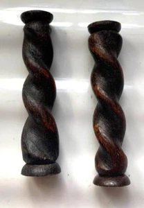 Vintage Gerstendrehsäulen - Wiener Wanduhr - Paar - Zifferblätter - Ersatzteile - Bild 1 von 2