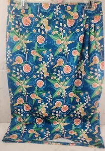 Women's RIP SKIRT Hawaii Wrap Skirt Cover-up~ Blue Floral~ Length 3 ~Size Small - Picture 1 of 7