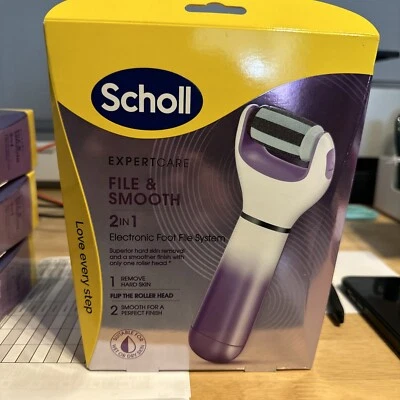 Scholl ExpertCare 2-in-1 File & Smooth. Dual Speed Pedi Electric Foot File 10603 - Image 1 of 4