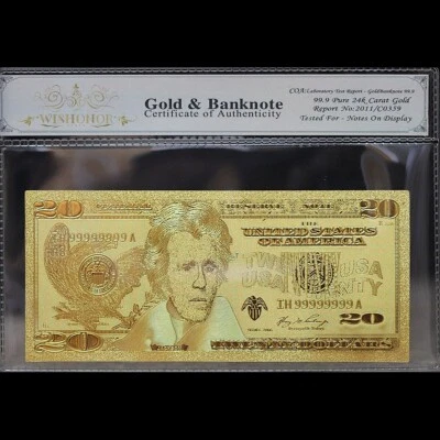 Gold 2006 $20 Twenty Dollars Banknote Collectible with Bag & Certificate - Image 1 of 2