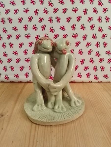 Vintage Studio Pottery Frog Ornament - Picture 1 of 6